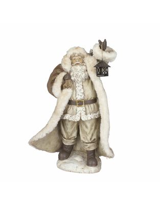 Kerstman l27b16h41 cm creme Christmas House - Christmas house