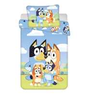 Bluey Peuter dekbedovertrek Family - 100 x 135 cm - Katoen
