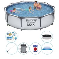 Bestway Steel Pro MAX Rond 305x76 cm - Zwembad Combinatie Pakket