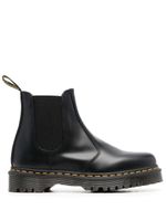 Dr. Martens bottines en cuir à bout rond - Noir