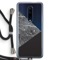 Combinatie marmer: OnePlus 7 Pro Transparant Hoesje met koord
