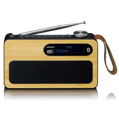 LENCO PDR-040BAMBOO BK - DAB+/FM radio Bluetooth®- Bamboo - Zwart LENCO PDR-040BAMBOO BK - DAB+/FM radio Bluetooth®- Bamboo - Zwart