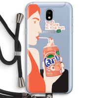 Peach please!: Samsung Galaxy J5 (2017) Transparant Hoesje met koord