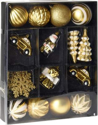 Xmas Hangdeco Set 20Pcs Goud - Nampook