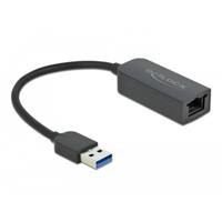 Delock USB 2.0 Adapter [1x USB-A-stekker - 1x RJ45-bus] 66646 0.16 m