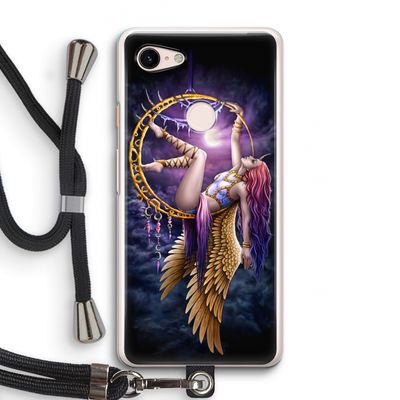 Aerial Angel: Pixel 3 Transparant Hoesje met koord
