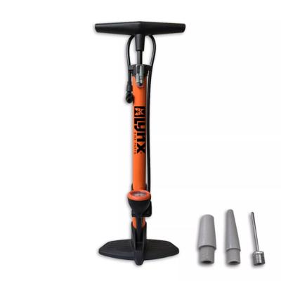 Lynx fietspomp met manometer 6 Bar oranje