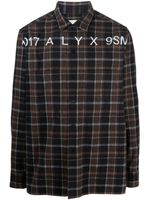 1017 ALYX 9SM chemise à motif tartan - Marron - thumbnail