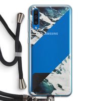 Golven: Samsung Galaxy A50 Transparant Hoesje met koord