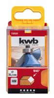 Afkantfrees HM geleidingslager 35.5 mm blister - Kwb
