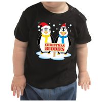 Kerstshirt Christmas buddies zwart baby jongen/meisje - thumbnail