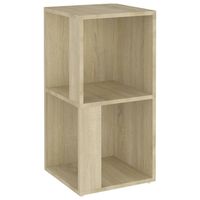 The Living Store Hoekkast Rustieke Charme - 33 x 33 x 67 cm - Sonoma Eiken