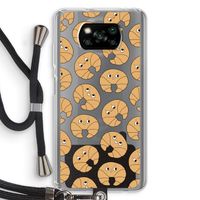 Croissant: Xiaomi Poco X3 Pro Transparant Hoesje met koord Croissant: Xiaomi Poco X3 Pro Transparant Hoesje met koord