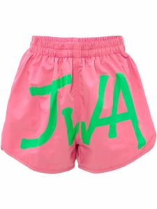 JW Anderson short de bain à logo imprimé - Rose