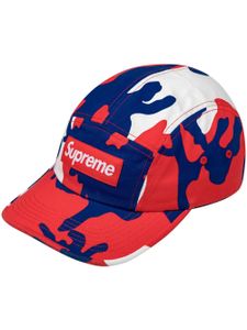 Supreme casquette en serge à effet délavé - Rouge