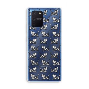 Zwarte poes: Samsung Galaxy Note 10 Lite Transparant Hoesje