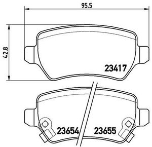 Remblokkenset, schijfrem BREMBO XTRA LINE P59038X