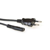 ACT AK5020 230V Stroomkabel Euro/C7 Female Zwart - 1,5 meter