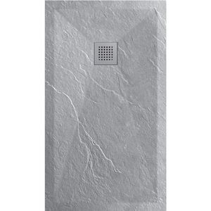 Douchetub Sanimar Sanistone 160 x 90 cm Cement Grijs