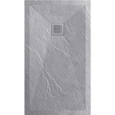 Douchetub Sanimar Sanistone 160 x 90 cm Cement Grijs