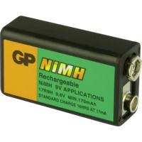 GP GP Ni-MH Industrial 170 R9H Oplaadbare 9V batterij (blok) NiMH 9.6 V 170 mAh 1 stuk(s)