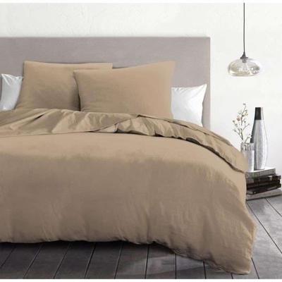 Dekbedovertrekset 3-delig - HOME LINGE PASSION - HP72070 - 82 g microvezel - 220 x 240 cm - beige