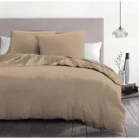 Dekbedovertrekset 3-delig - HOME LINGE PASSION - HP72070 - 82 g microvezel - 220 x 240 cm - beige