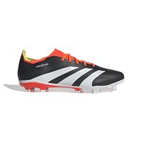 adidas Predator League Gras Voetbalschoenen (FG) Zwart Wit Felrood - thumbnail