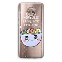 I'm A Hopeless Ramen-Tic For You: Motorola Moto G6 Transparant Hoesje