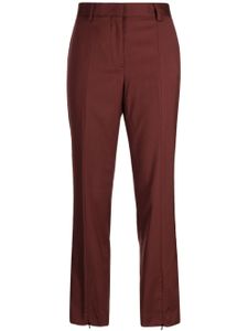 Paul Smith pantalon fuselé en laine à plis - Rouge