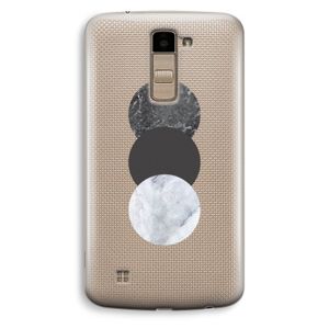 Marmeren cirkels: LG K10 (2016) Transparant Hoesje