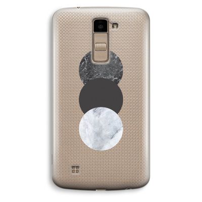 Marmeren cirkels: LG K10 (2016) Transparant Hoesje
