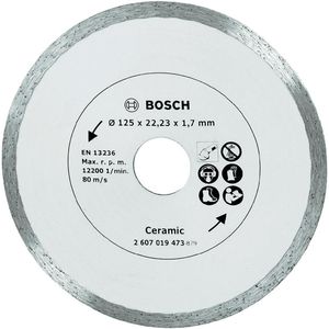 Bosch Accessoires Diamantdoorslijpschijf voor keramische tegels, 125 mm  Ø - 2607019473