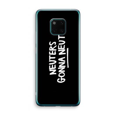 Neuters (zwart): Huawei Mate 20 Pro Transparant Hoesje