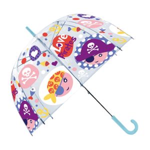 Kinder paraplu transparant Love Pirates 48 cm   -