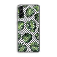 Geometrische jungle: Samsung Galaxy S21 Plus Transparant Hoesje