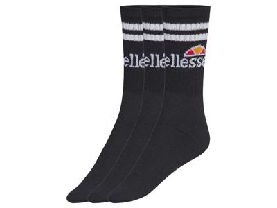 Ellesse 3 paar sokken (Zwart, 35-38)