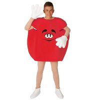 Rood snoep kostuum volwassenen One size  - - thumbnail