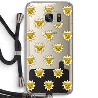 Leeuwenkoppen: Samsung Galaxy S7 Transparant Hoesje met koord