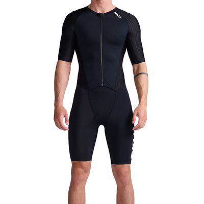 2XU Aero trisuit korte mouw zwart heren S