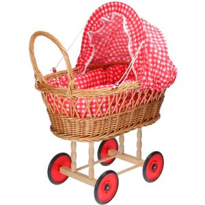 Poppenwagen met poppenbedje