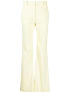 JOSEPH pantalon évasé à taille haute - Jaune