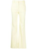 JOSEPH pantalon évasé à taille haute - Jaune