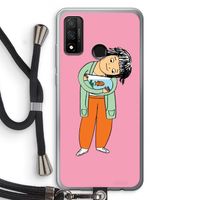 Visknuffel: Huawei P Smart (2020) Transparant Hoesje met koord