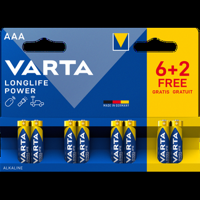 Varta Longlife Power AAA 6+2 Stuks bij Jumbo