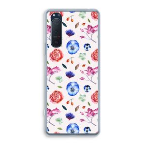 Bloemetjes: Sony Xperia 5 II Transparant Hoesje