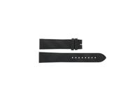 Horlogeband Burberry BU9030 Leder Zwart 20mm