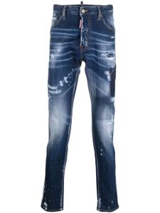 DSQUARED2 jean skinny Tiffany à effet usé - Bleu