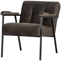 WOOOD Scott Fauteuil - Velvet - Warm Groen - 75x65x83