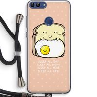 Sleep All Day: Huawei P Smart (2018) Transparant Hoesje met koord